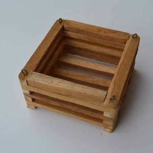 150mm Square Teak Basket