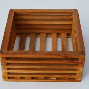 200mm Square Teak Basket